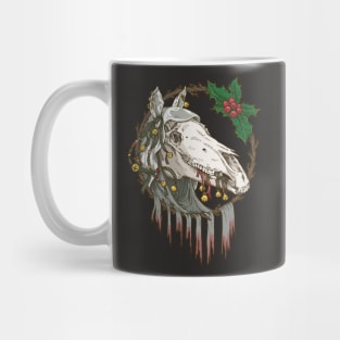 Mari Lwyd Grey Ghost Horse Mug